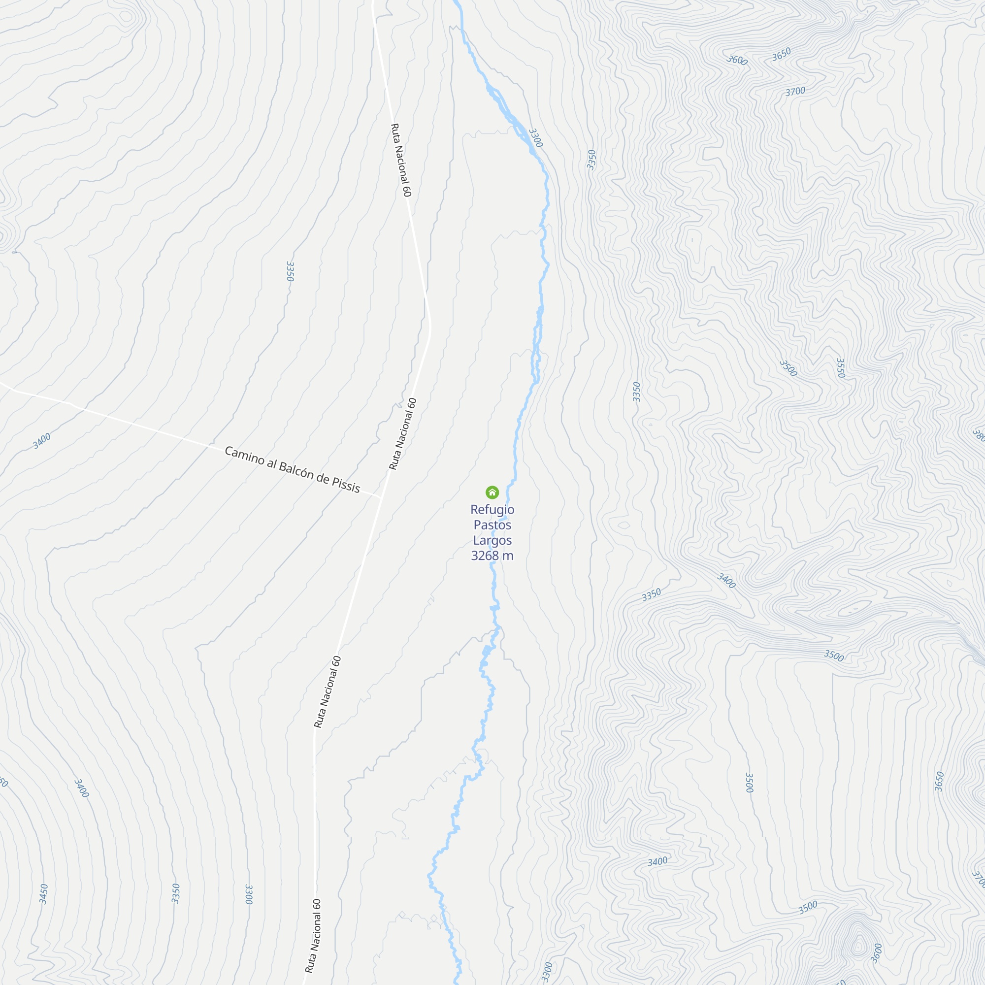 Refugio Pastos Largos map