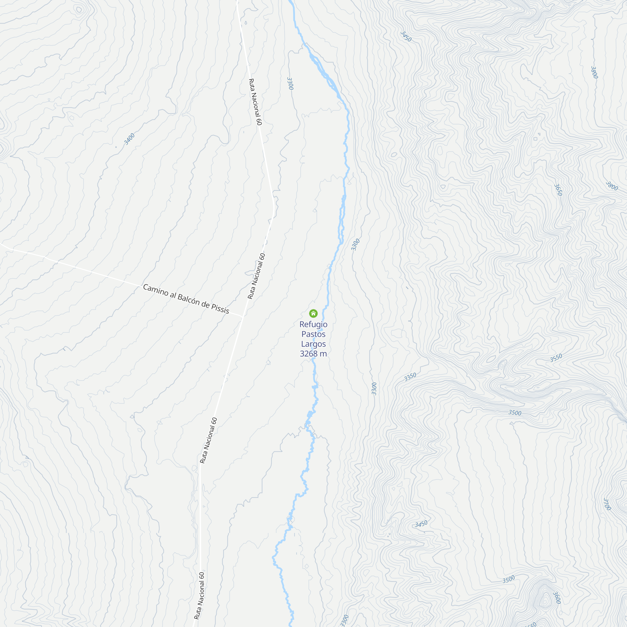 Refugio Pastos Largos map