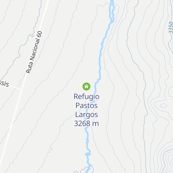 Map of Refugio Pastos Largos