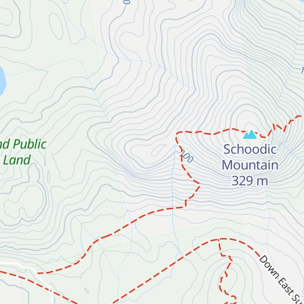 Map of Schoodic Nubble