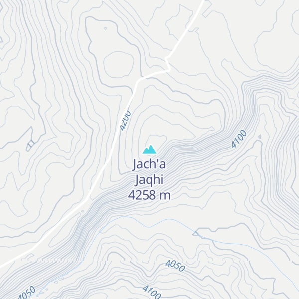 Map of Jach'a Jaqhi