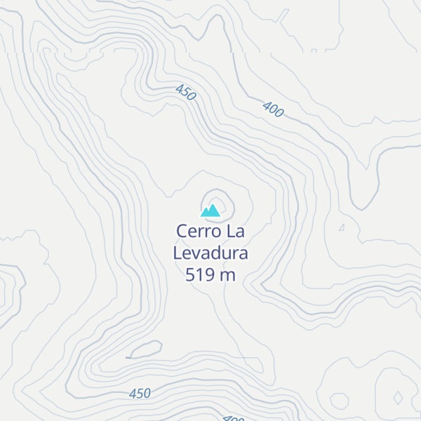Map of Cerro La Levadura
