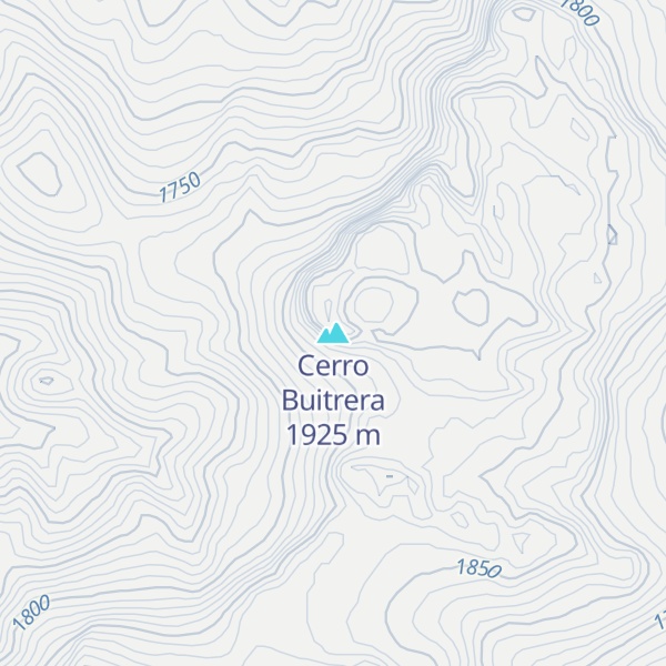 Map of Cerro Buitrera