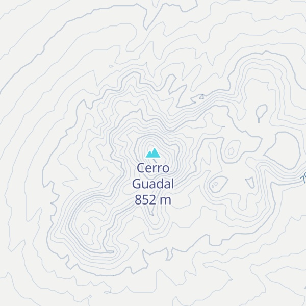 Map of Cerro Guadal