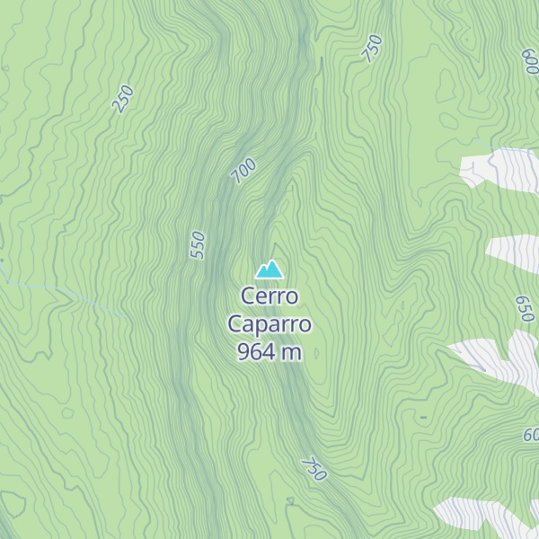 Map of Cerro Caparro