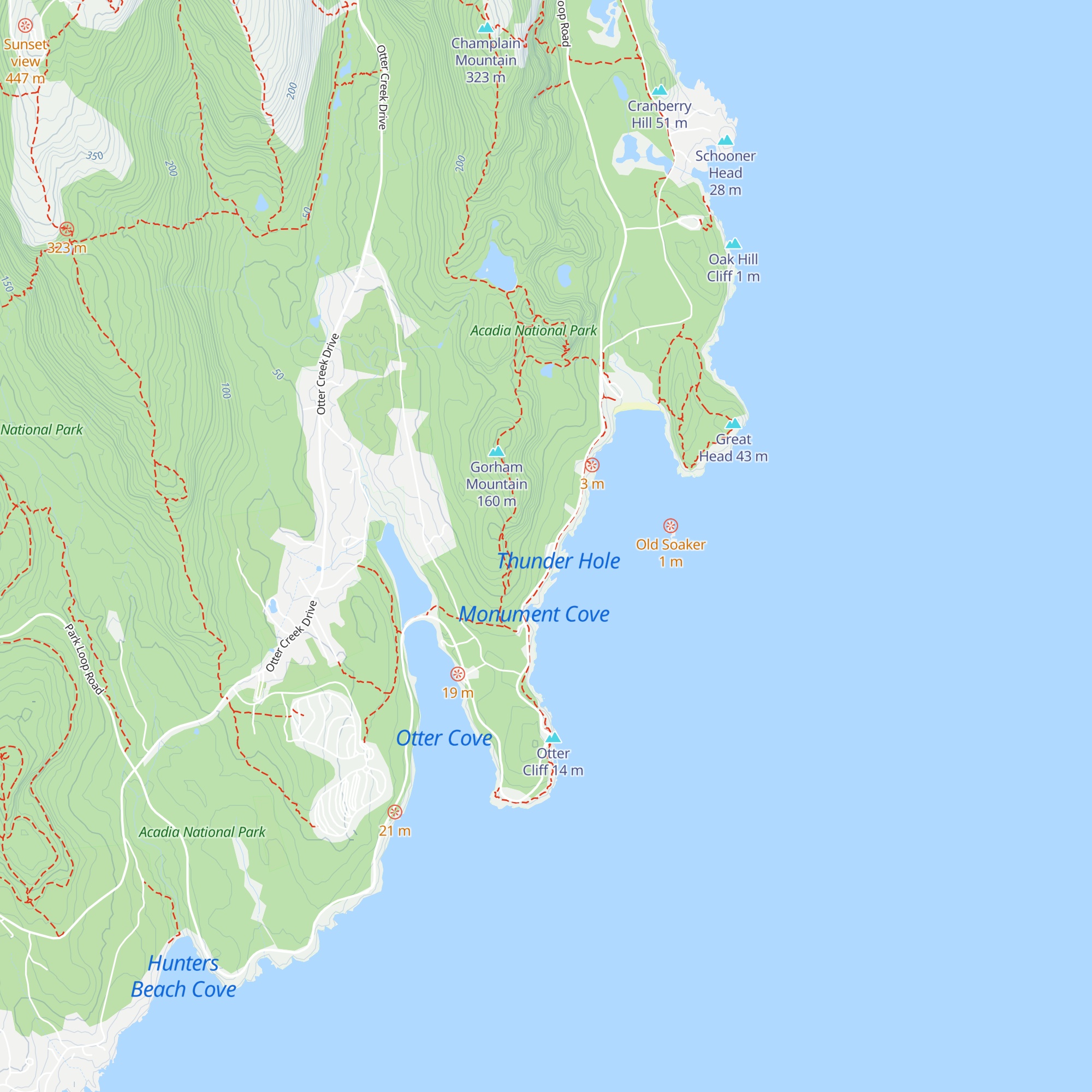 Thunder hole map