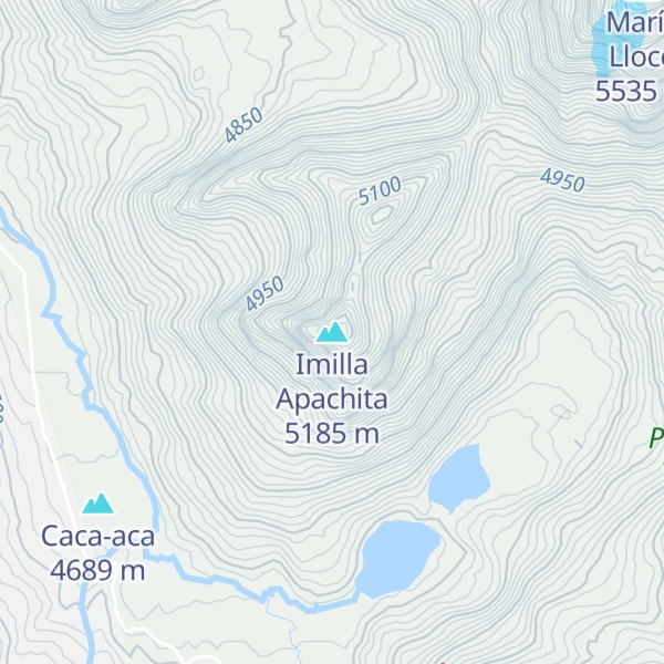 Map of Imilla Apachita
