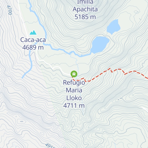 Map of Refugio Maria Lloko