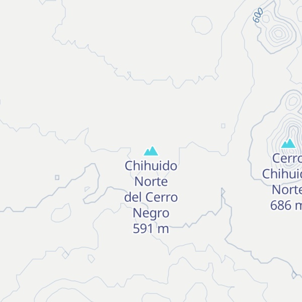Map of Chihuido Norte del Cerro Negro