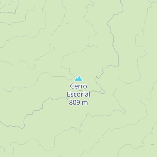 Map of Cerro Escorial