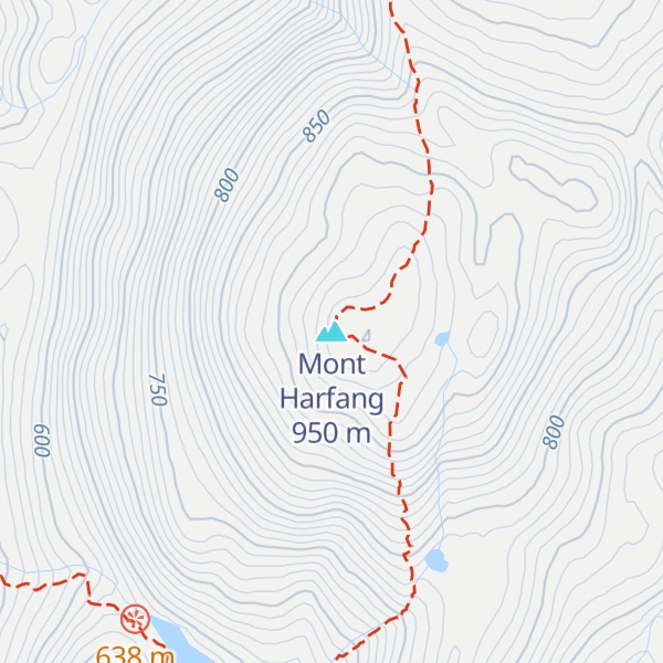 Map of Mont Harfang