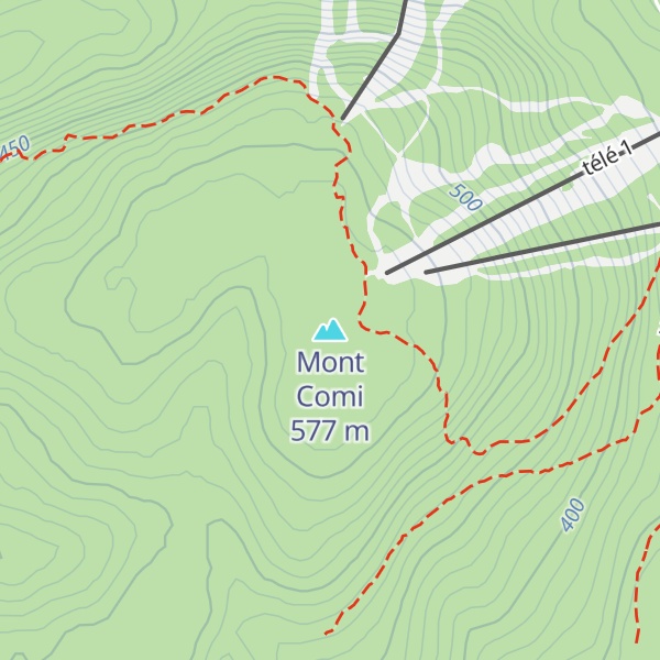 Map of Mont Comi