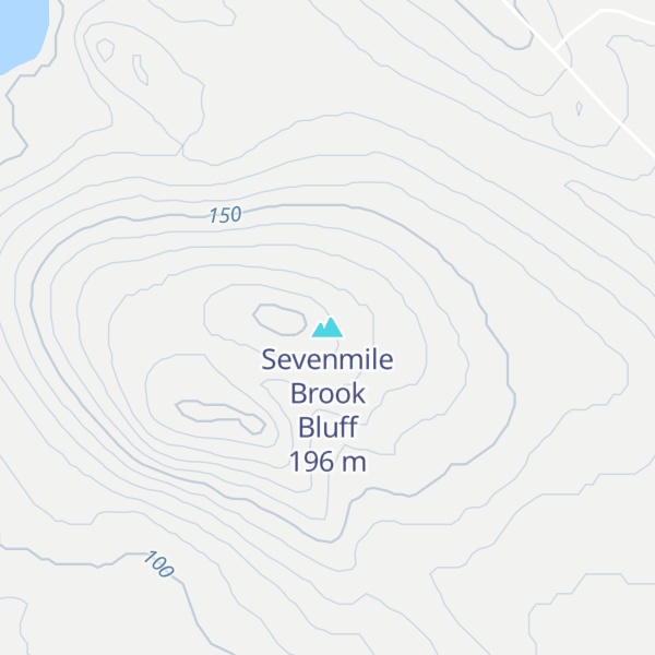Map of Sevenmile Brook Bluff