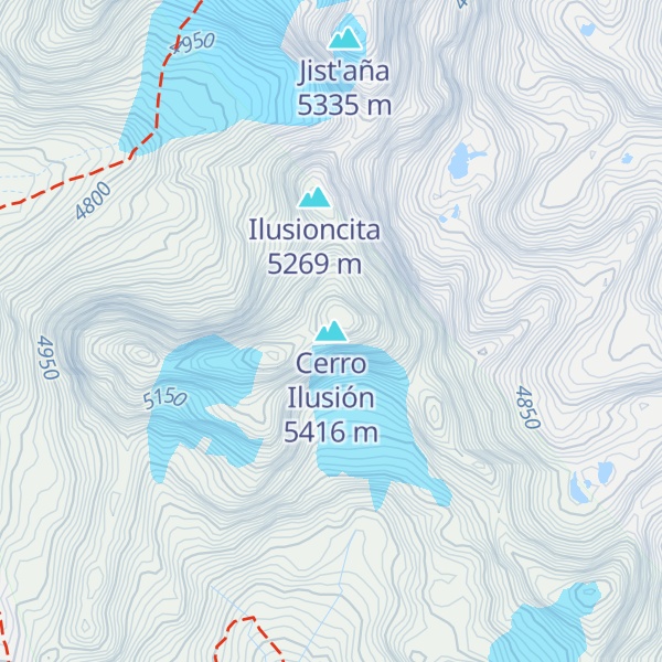 Map of Cerro Ilusión