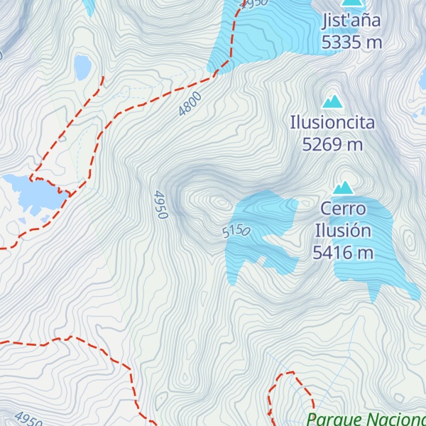 Map of Aguja Negra
