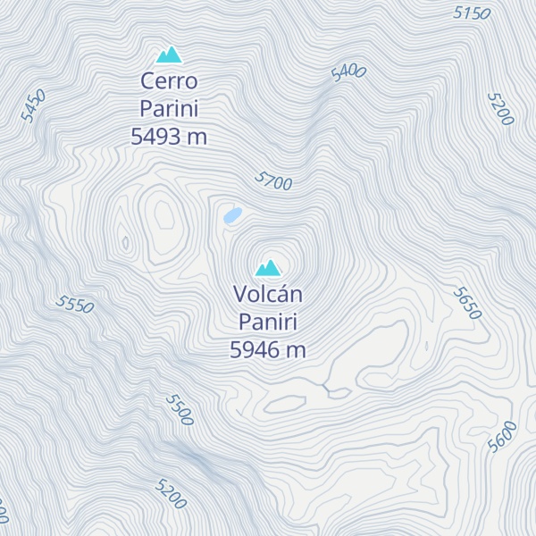 Map of Volcán Paniri