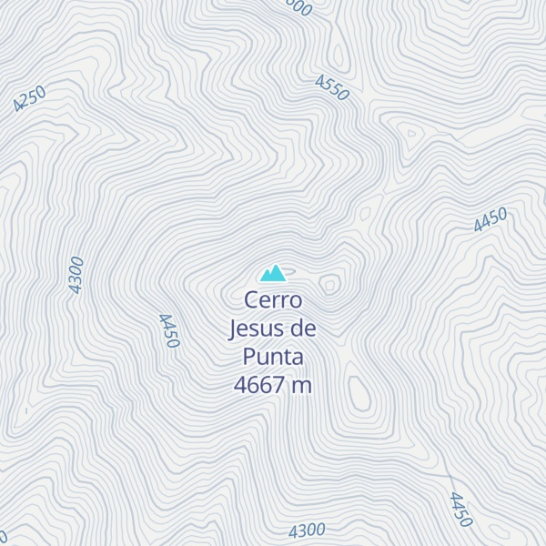 Map of Cerro Jesus de Punta