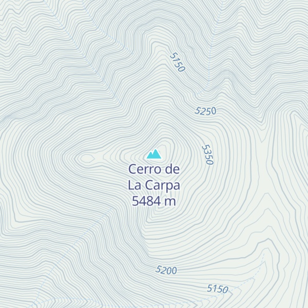 Map of Cerro de La Carpa