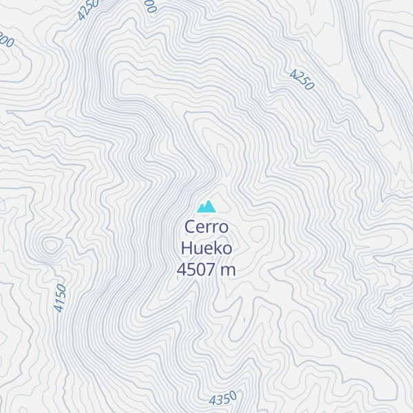 Map of Cerro Hueko