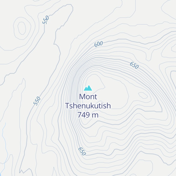 Map of Mont Tshenukutish