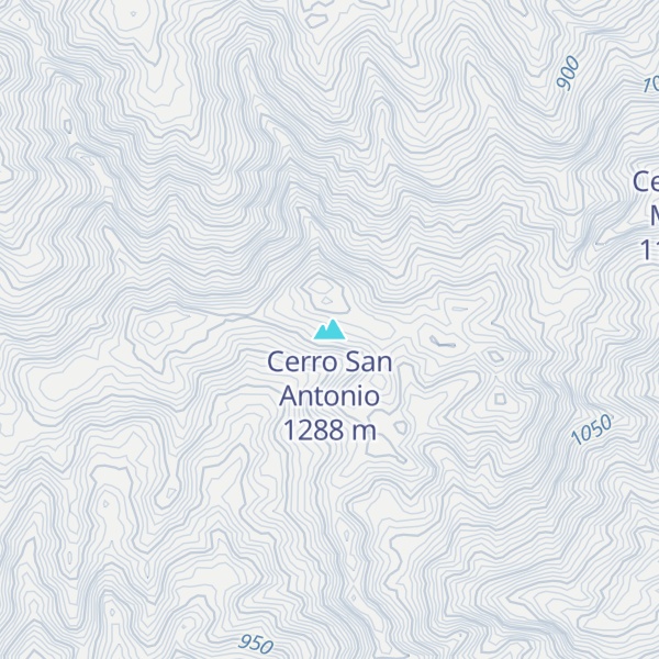 Map of Cerro San Antonio