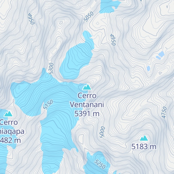 Map of Cerro Ventanani
