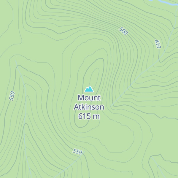 Map of Mount Atkinson
