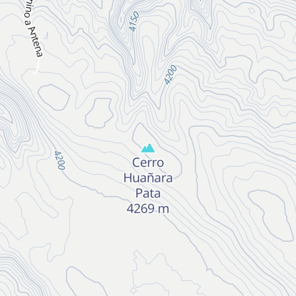Map of Cerro Huañara Pata