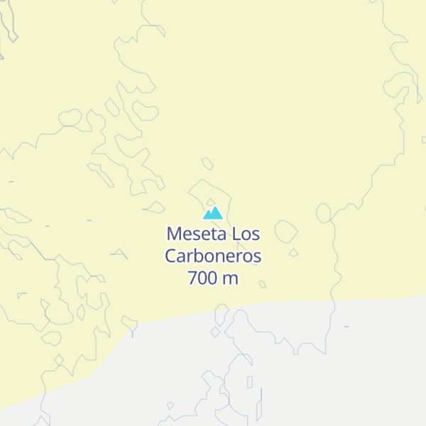 Map of Meseta Los Carboneros