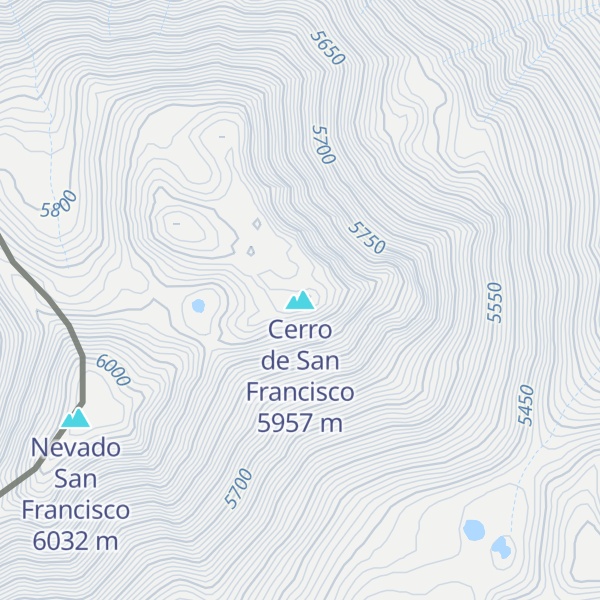 Map of Cerro de San Francisco