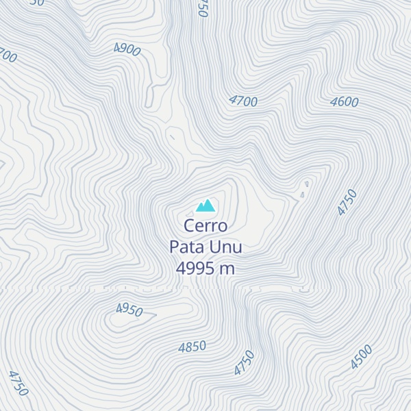 Map of Cerro Pata Unu