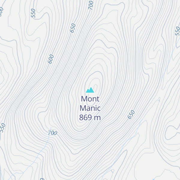 Map of Mont Manic