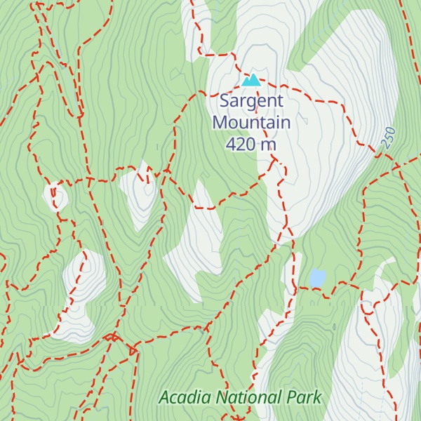 Map of Ben's Peak