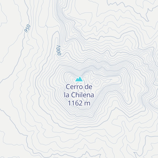 Map of Cerro de la Chilena