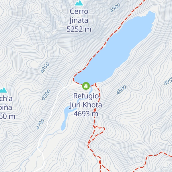 Map of Refugio Juri Khota
