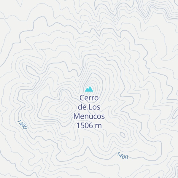 Map of Cerro de Los Menucos