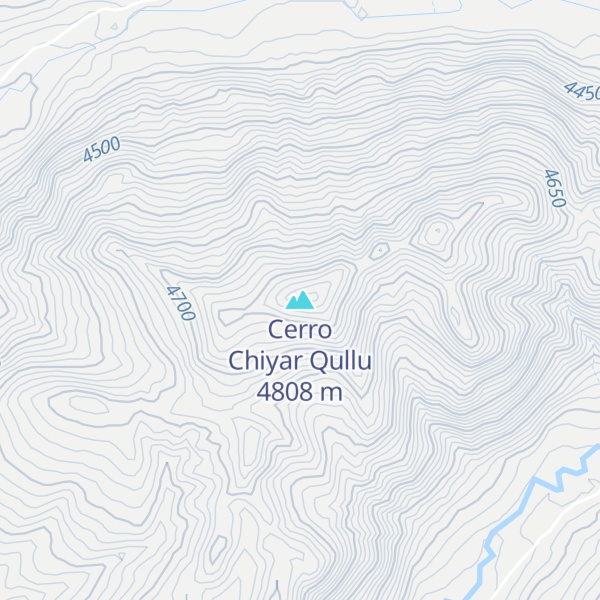 Map of Cerro Chiyar Qullu