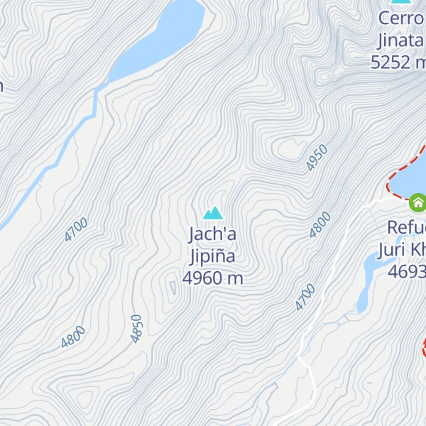 Map of Jach'a Jipiña