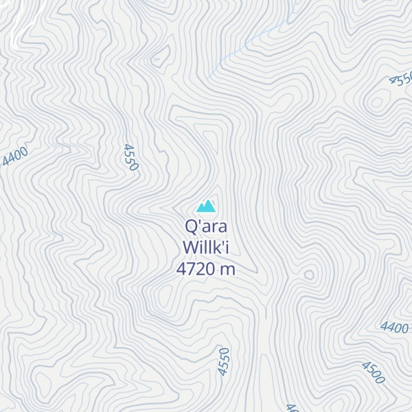 Map of Q'ara Willk'i