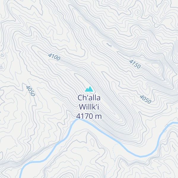 Map of Ch'alla Willk'i