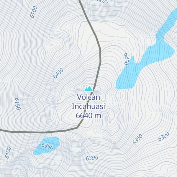 Map of Volcán Incahuasi