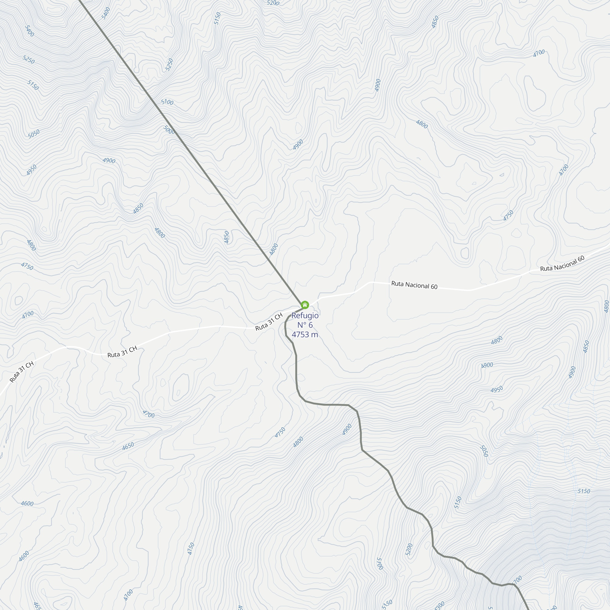 Refugio N° 6 map