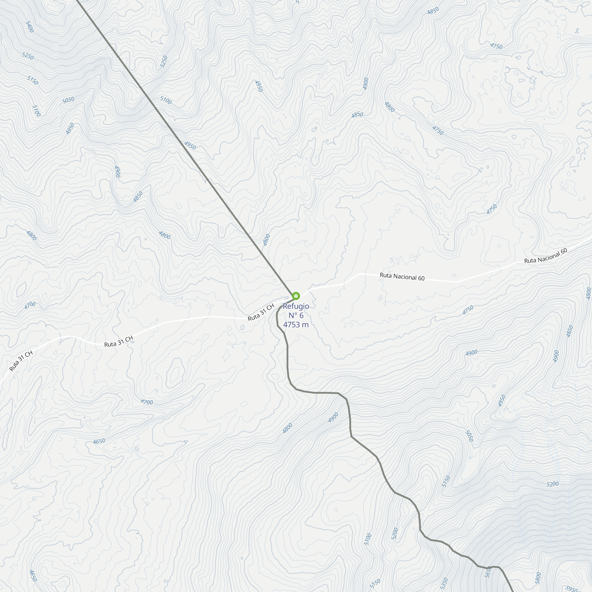 Refugio N° 6 map