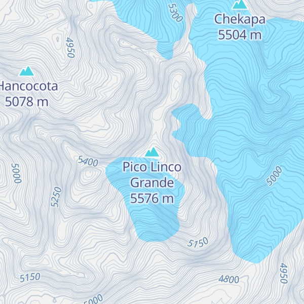 Map of Pico Linco Grande