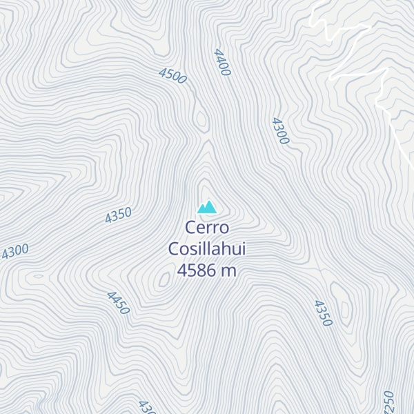 Map of Cerro Cosillahui