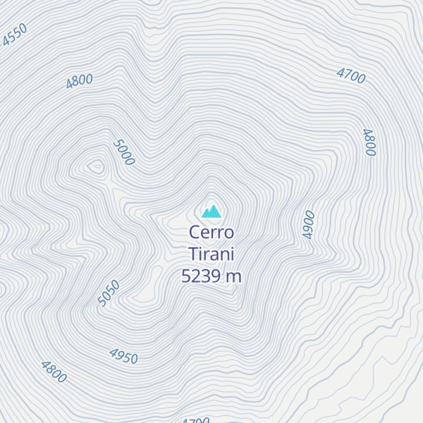 Map of Cerro Tirani