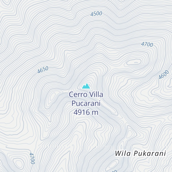 Map of Cerro Villa Pucarani