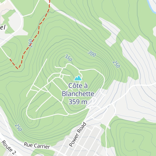 Map of Côte à Blanchette