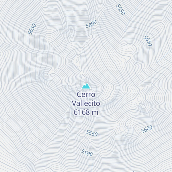 Map of Cerro Vallecito