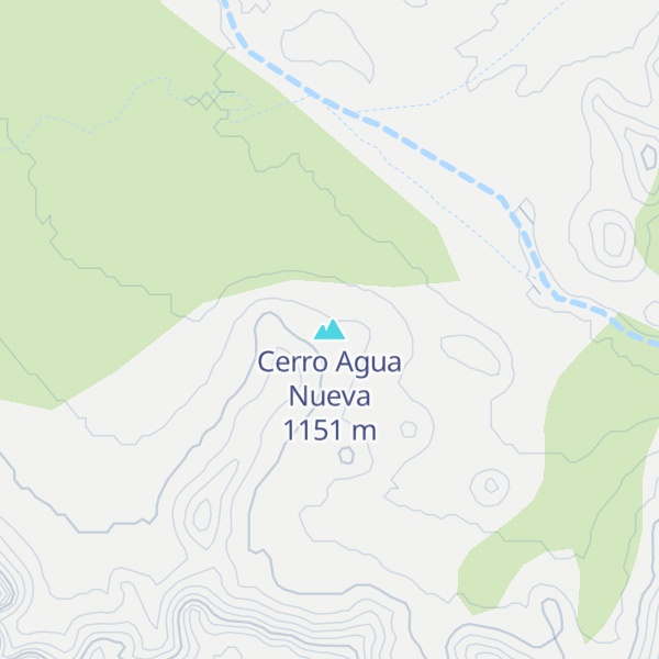 Map of Cerro Agua Nueva